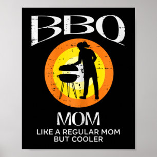 Affiche Barbecue de viande de maman Refroidisseur de barbe