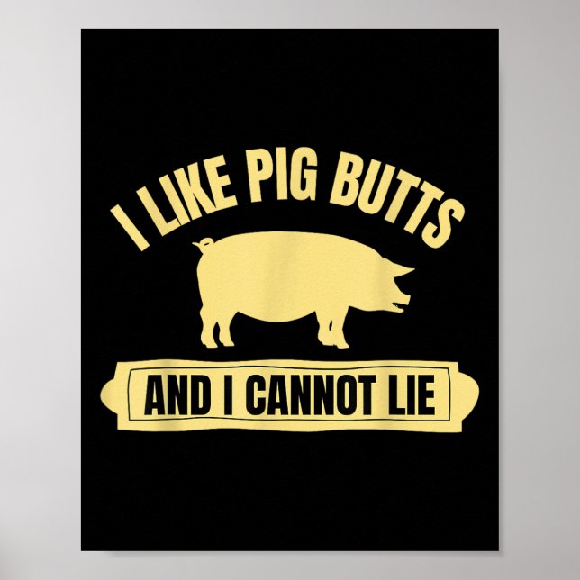 Affiche Barbecue Grillades J'Aime G Buttes Et Je Ne Peux P (Devant)