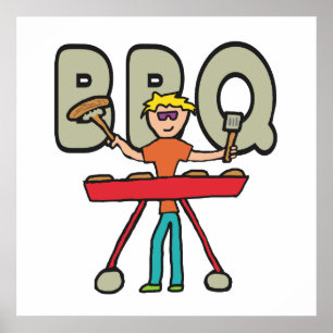 Affiche Barbecue Grillmaster BBQ