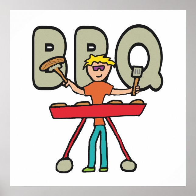 Affiche Barbecue Grillmaster BBQ (Devant)