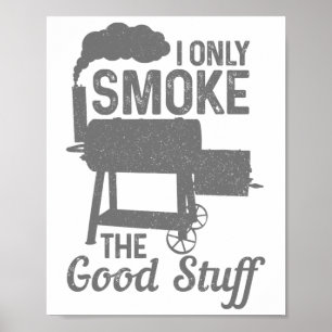 Affiche Barbecue Viande Fumeur Grill Grill Fumeur Drôle