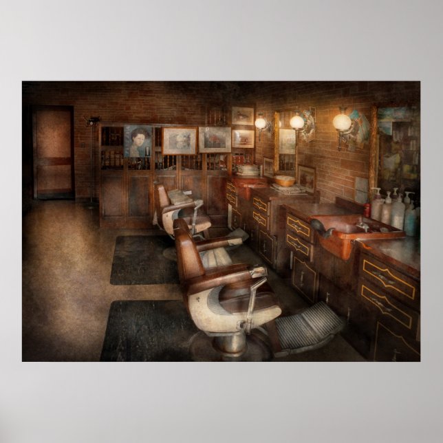 Affiche Barber - Clinton, NJ - Clinton Barbershop (Devant)