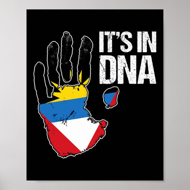 Affiche Barbuda Antigua C'est dans mon Dona Barbuda Antigu (Devant)