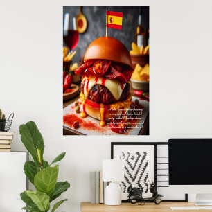 Affiche Barcelona Bites : Champion Chorizo 24x36