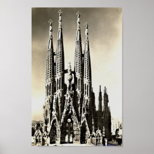 Affiche Barcelona, Sagrada Familia