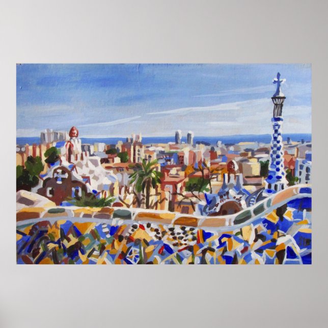 Affiche Barcelone (Devant)