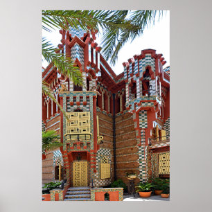 Affiche Barcelone. Gaudí. Casa Vicens.