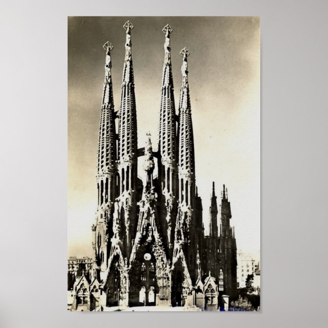 Affiche Barcelone, Sagrada Familia (Devant)