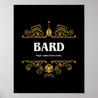 Bard Classe Tablett Jeu RPG