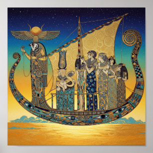 Affiche Barge solaire égyptienne