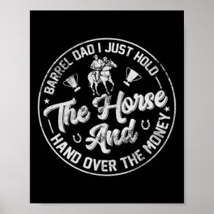 Affiche Baril Papa Je Tiens Juste Le Cheval Drôle Horsebac