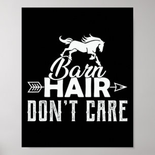 Affiche Barn Cheveux Pas D'Attention Amusant Horseback équ