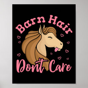 Affiche Barne Cheveux Pas De Soins Cheval Fille Ados Ferme