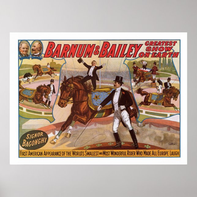 Affiche Barnum & Bailey Plus Petite Annonce Rider (Devant)