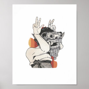 Affiche Barong Peekaboo