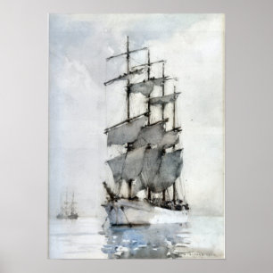 Affiche Barque à quatre mâts