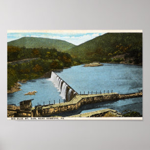 Affiche Barrage Blue Mountain Hamburg PA Schuylkill