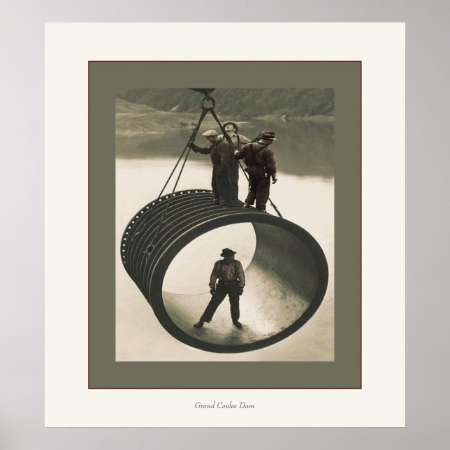 Affiche Barrage de Grand Coulee (Devant)