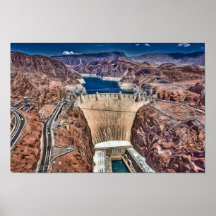 Affiche Barrage de Hoover, Nevada