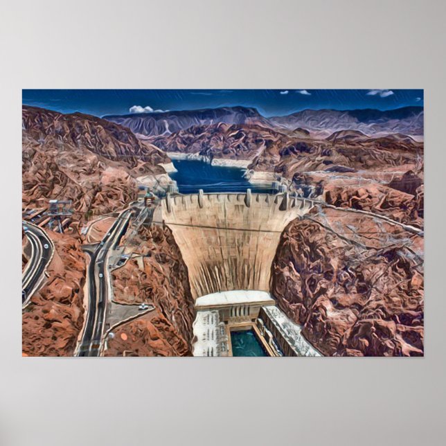 Affiche Barrage de Hoover, Nevada (Devant)