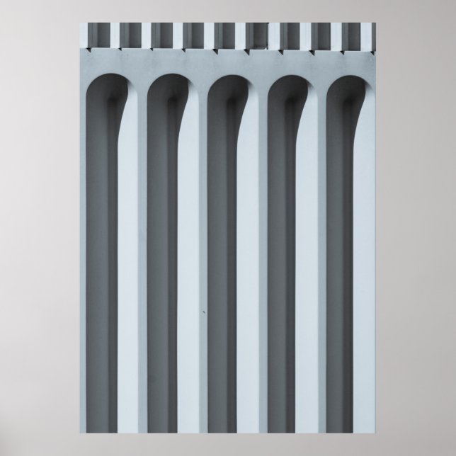 Affiche Barrage en béton blanc (Devant)