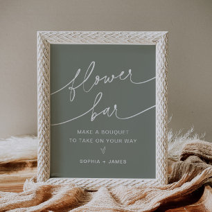 Affiche Barre à fleurs SAGE, faire votre signe de bouquet