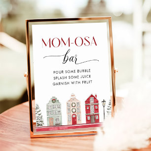 Affiche Barre à Mom-osa pour Baby Shower d'hiver Il faut u