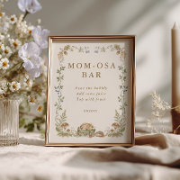 Barre à Mom-osa pour Baby Shower Woodland Storyboo