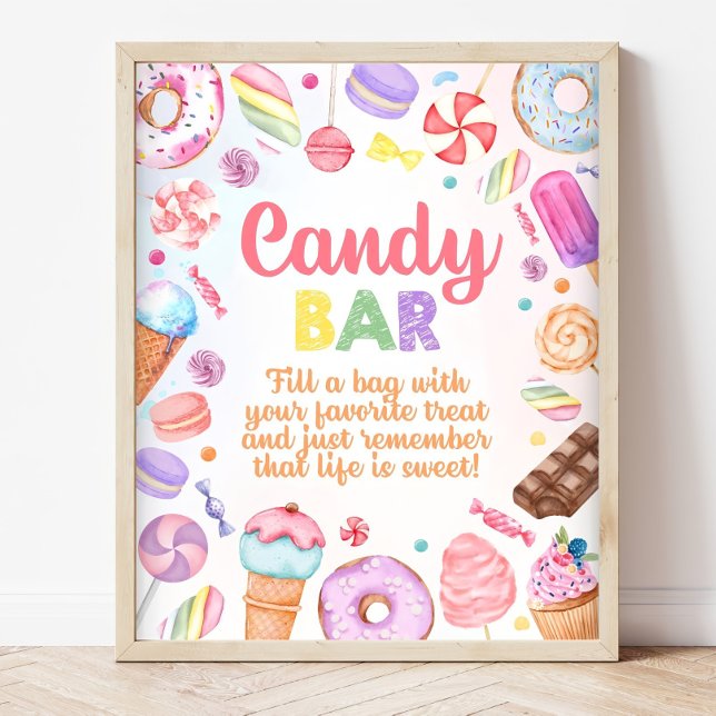 Affiche Barre de bonbons Signal Bonbons Terre Anniversaire (Créateur téléchargé)