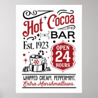 Barre de cacao chaud mot art Noël