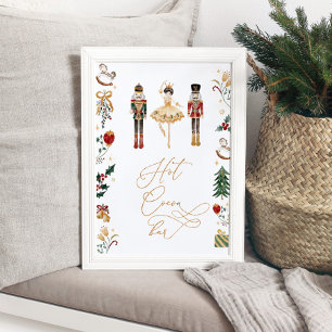 Affiche Barre de cacao chaud noisette sucre prune fée anni