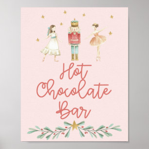 Affiche Barre de chocolat chaud Casse-Noisette de Noël Aff