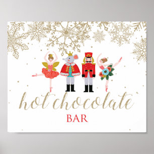 Affiche Barre de chocolat chaud Casse-Noisette de Noël Aff