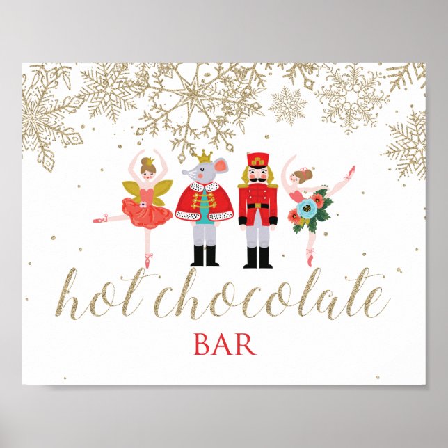 Affiche Barre de chocolat chaud Casse-Noisette de Noël Aff (Devant)