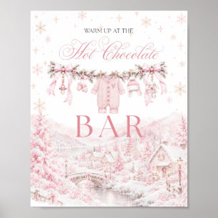 Affiche Barre de chocolat chaud Pink It Takes a Village