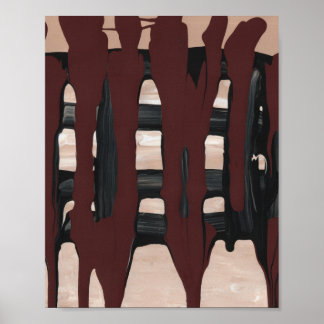 Affiche Barre de chocolat fondu