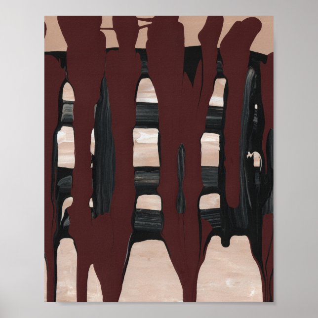 Affiche Barre de chocolat fondu (Devant)