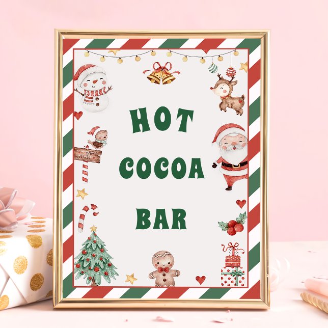 Affiche Barre de Coco Hot Père Noël Panneau de la table de (Créateur téléchargé)