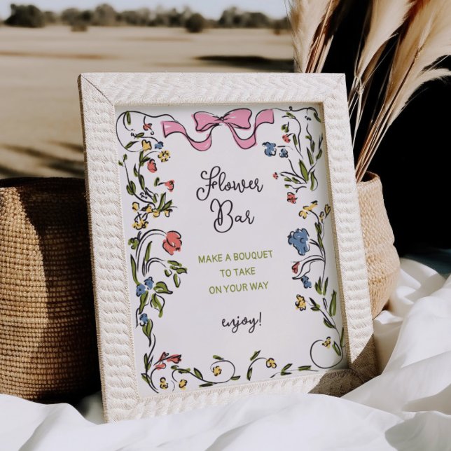 Affiche Barre de fleurs à Fête des mariées de boue florale (Créateur téléchargé)