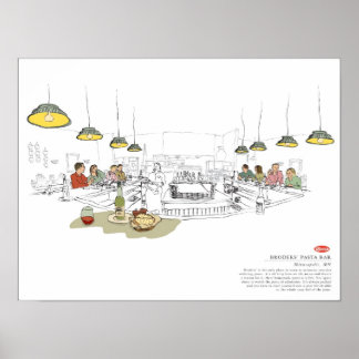 Affiche barre de pâtes de broder