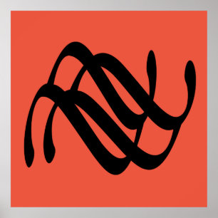 Affiche Barre géométrique abstraite