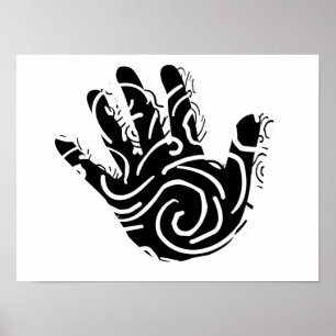 Affiche Barre géométrique abstraite