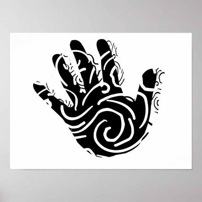 Affiche Barre géométrique abstraite (Devant)