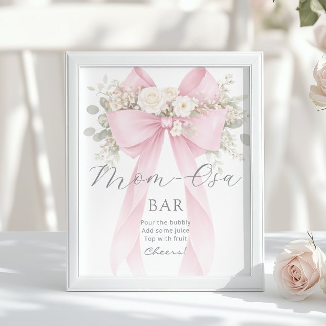 Affiche Barre Momosa Rose Arc-en-ciel Floral (Créateur téléchargé)