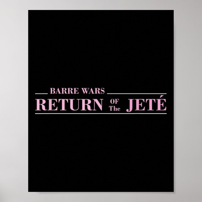 Affiche Barre Retour Du Jete Ballet Ballerina Joke Quo (Devant)