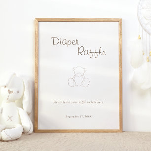 Affiche Barreau minimaliste Baby shower