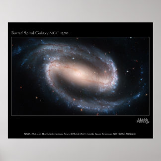 Affiche BarredSpiralGalaxyNGC1300-2005-01-a