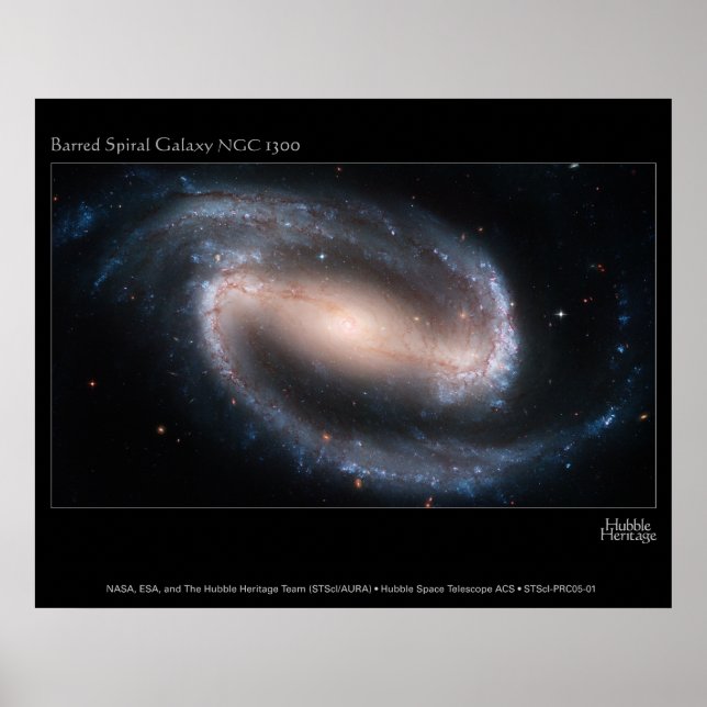 Affiche BarredSpiralGalaxyNGC1300-2005-01-a (Devant)