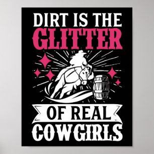 Affiche Barrel Racer Dirt Est La Parties scintillant De Vé