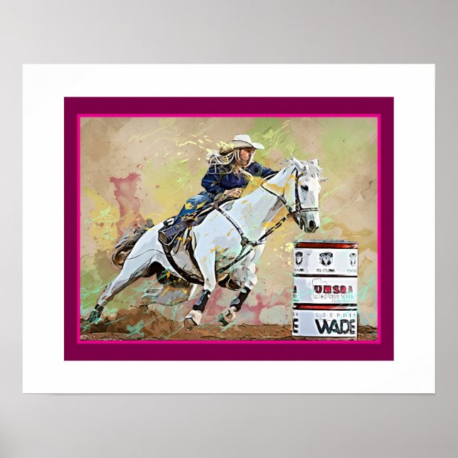 Affiche Barrel Racer Miss Rodeo Pageant (Devant)